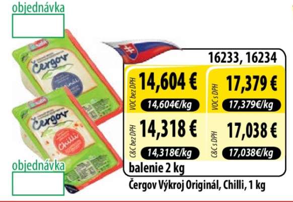 Čergov Výkroj Originál, Chilli