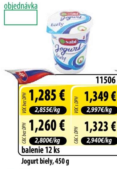 Jogurt biely