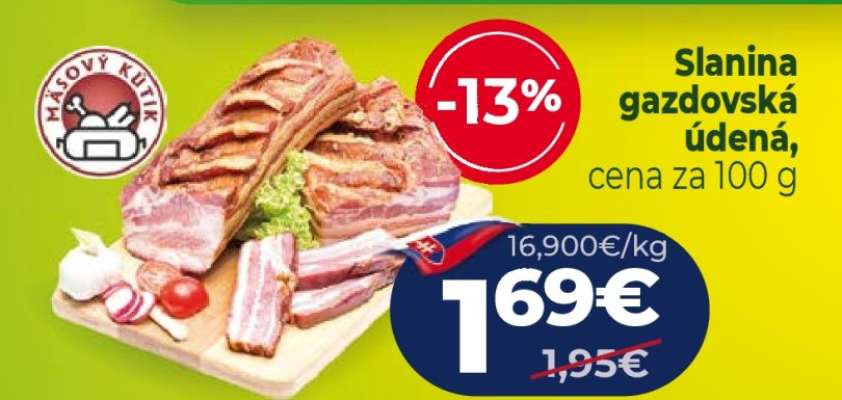 Slanina gazdovská údená