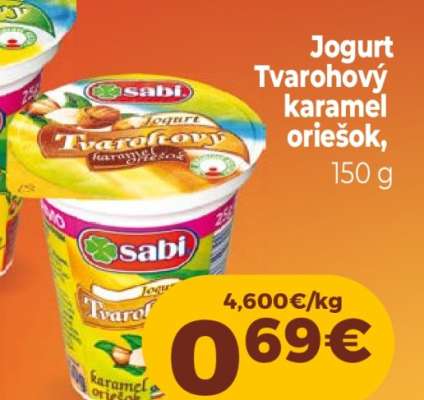 Jogurt Tvarohový karamel oriešok