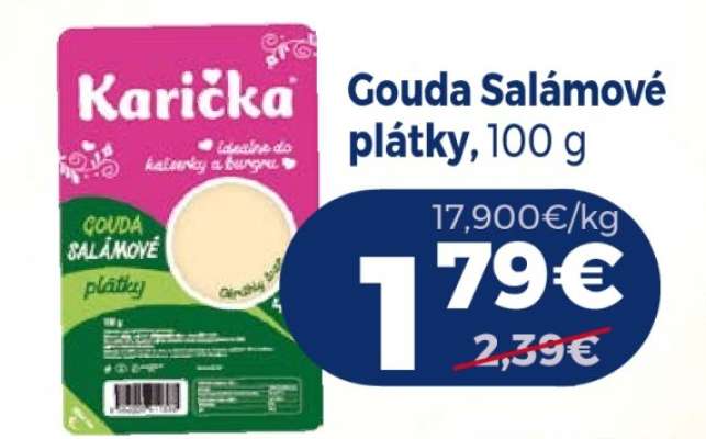 Gouda salámové plátky, 100 g