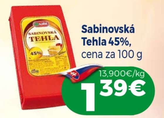 Sabinovská Tehla 45%