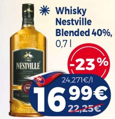 Whisky Nestville blended 40%, 0,7 l