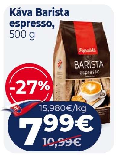 Káva Barista espresso, 500 g
