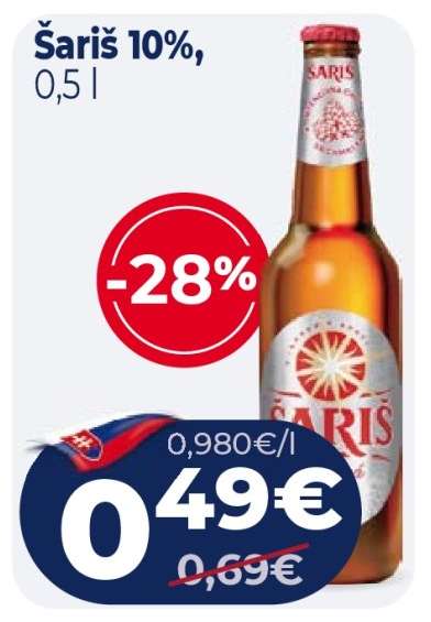 Šariš 10% 0,5 l