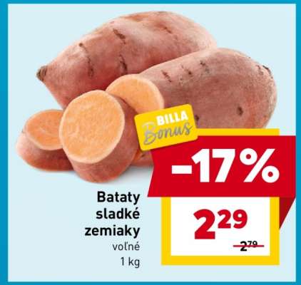 Bataty/ Sladké zemiaky