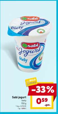 SABI JOGURT BIELY