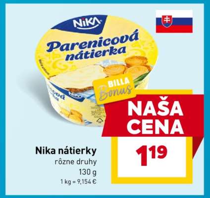 Nika nátierky