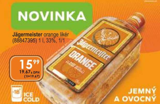 Jägermeister orange likér