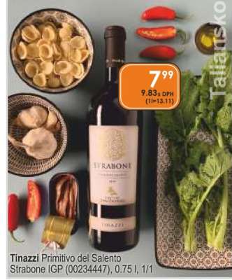 Tinazzi Primitivo del Salento Strabone IGP