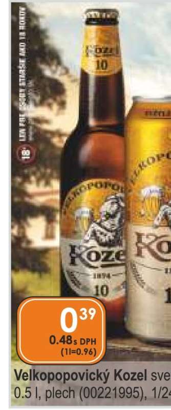 Velkopopovický Kozel světlý