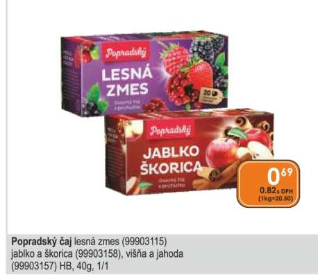 Popradský čaj Lesná zmes