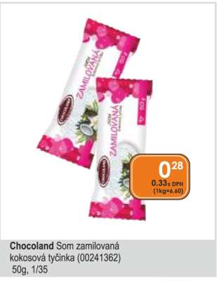 Chocoland Som zamilovaná kokosová tyčinka (00241362)