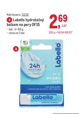 Labello hydratačný balzam na pery OF15