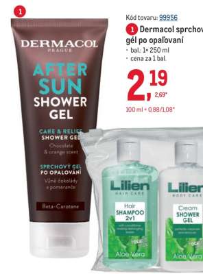 Dermacol sprchový gél po opaľovaní