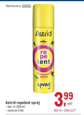 Astrid repelent sprej