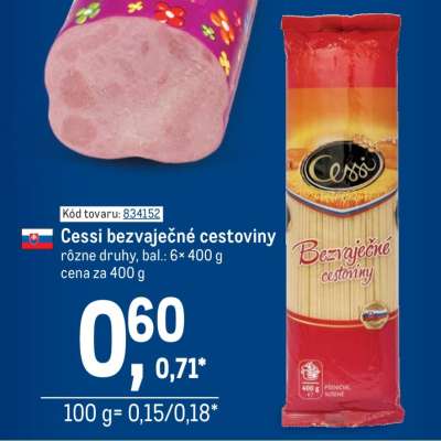 Cessi bezvaječné cestoviny