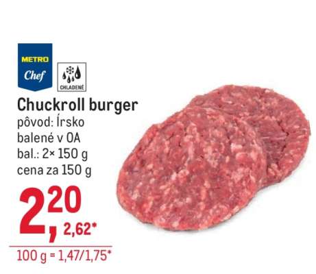 Chuckroll burger
