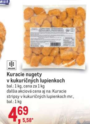 Kuracie nugety v kukuričných lupienkoch