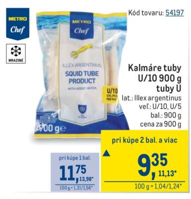 Kalmáre tuby U/10 900 g tuby U
