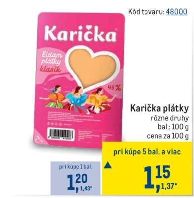 Karička plátky