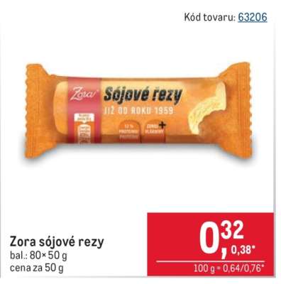 Zora sójové rezy