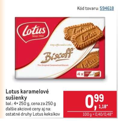 Lotus karamelové sušienky