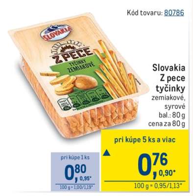 SLOVAKIA Z PECE Tyčinky