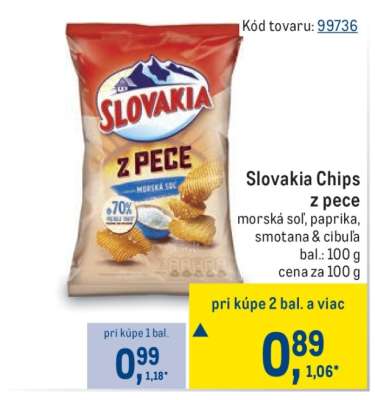 Slovakia chips z pece