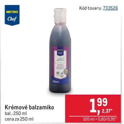 Krémové balzamiko