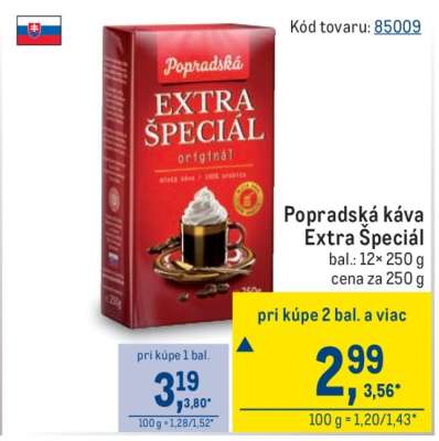 Popradská káva Extra špeciál