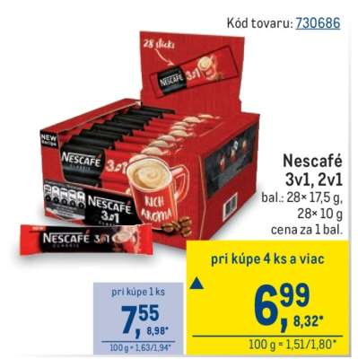 Nescafé 3v1, 2v1