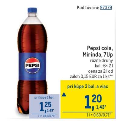 Pepsi Cola, Mirinda, 7Up