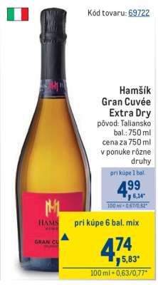 Hamšík Gran Cuvée Extra Dry