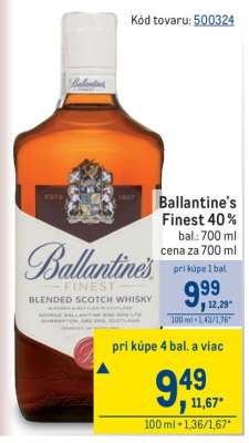 Ballantine’s Finest 40 %