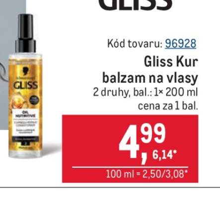 Gliss Kur balzam na vlasy