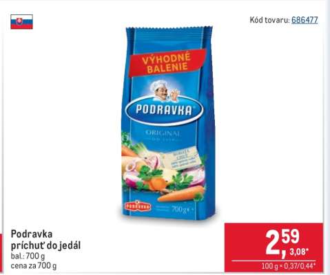 Podravka príchuť do jedál