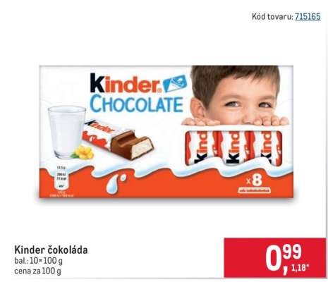 KINDER Čokoláda