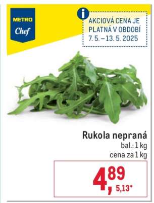 Rukola nepraná