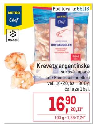 Krevety argentinské