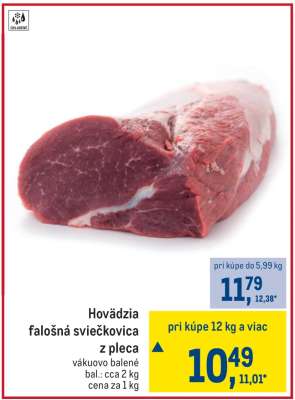 Hovädzia falošná sviečkovica z pleca