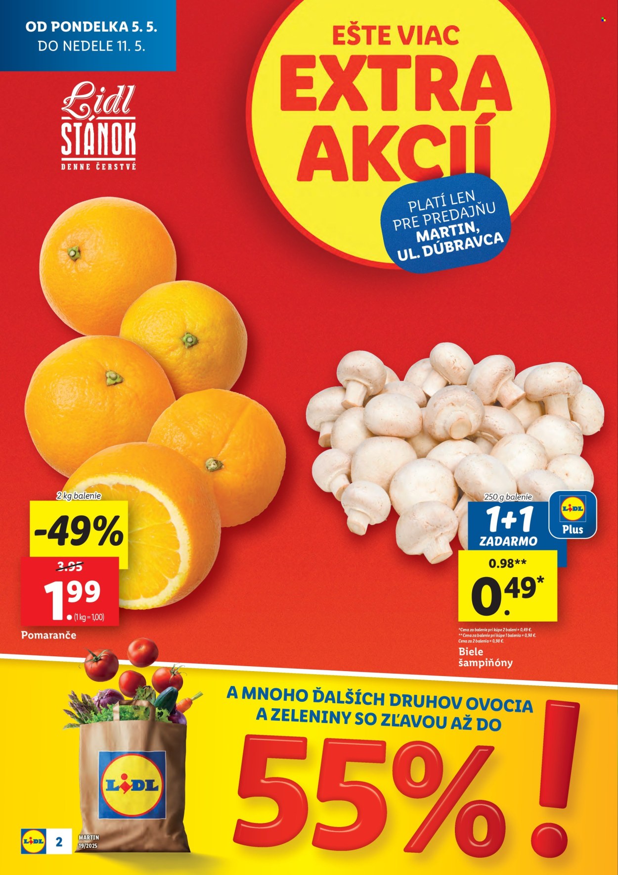 Leták Lidl - 5.5.2025 - 11.5.2025.
