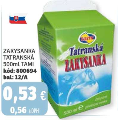 ZAKYSANKA TATRANSKÁ 500ml TAMI