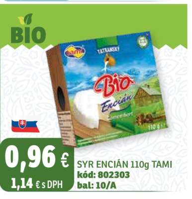 SYR ENCIÁN 110g TAMI
