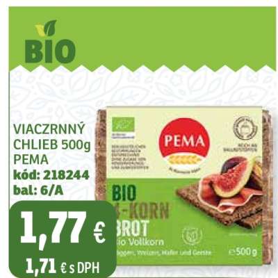 VIACZRNNÝ CHLIEB 500g PEMA
