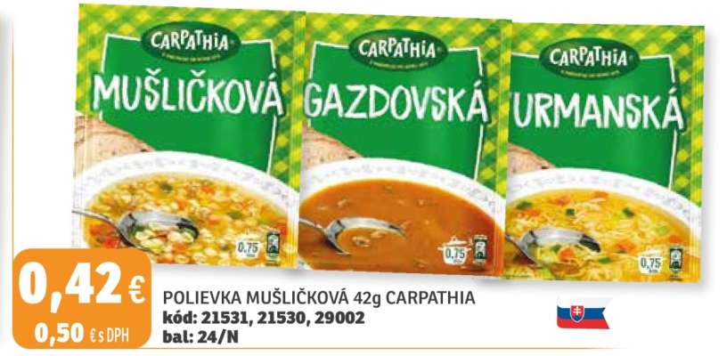 POLIEVKA MUŠLIČKOVÁ 42g CARPATHIA