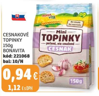 CESNAKOVÉ TOPINKY 150g BONAVITA