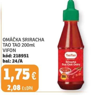 Omáčka Sriracha Tao Tao 200ml Vifon