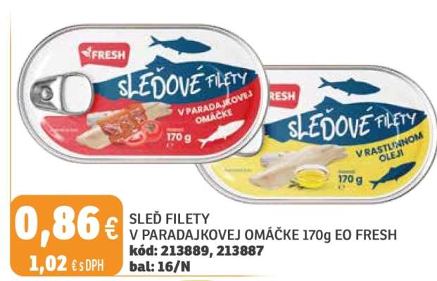 SLEĎ FILETY V PARADAJKOVEJ OMÁČKE