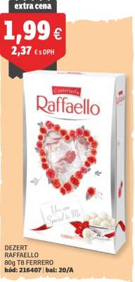 DEZERT RAFFAELLO 80g T8 FERRERO